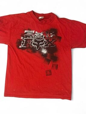 Fox Red Short Sleeve Graphic Logo Tee